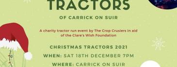 Christmas tractors poster