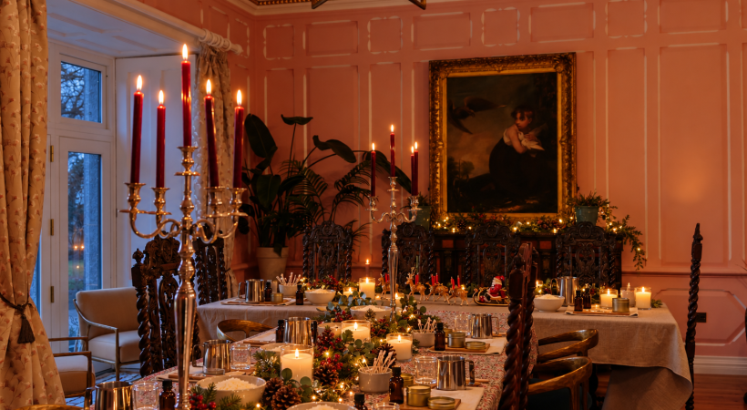 image of a table and candles