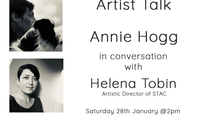 Artist Talk with Annie Hogg flyer